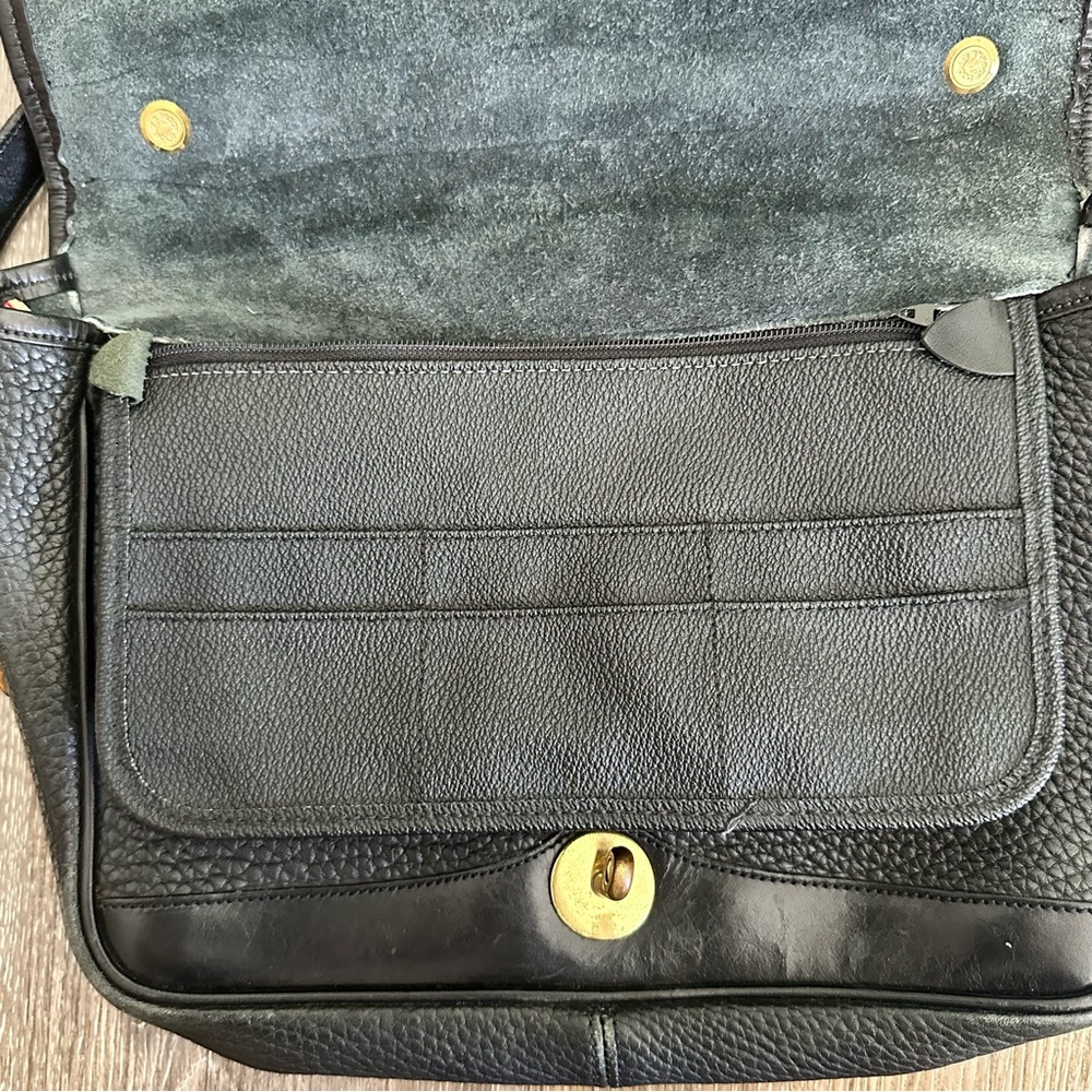 DOONEY AND BOURKE Vintage Black Leather Shoulder Bag Purse AWL - Picture 15 of 16